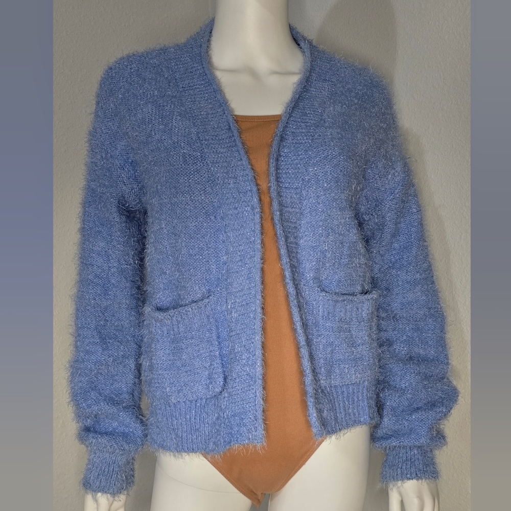 HOOKED UP❄️☁️Cozzy Soft Blue Cardigan